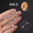 Body Jewelry Screw In Earring Ear Piercing 16G Cartilage Earrings Tragus Studs
