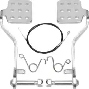 Brake Throttle Pedals 71" Cable Return Springs for 196cc 6.5hp Azusa Fun Kart