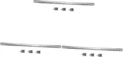 ABOOFAN 3 Sets Stainless Steel Refrigerator Clip Stackable Shelf Freezer Shelf Bracket for Fridge