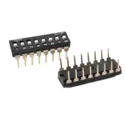 5PCS NEW Black 2.54mm Pitch 8-Bit 8 Positions Ways Slide Type DIP Switch