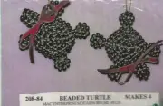 Create A Set Of Four Vintage Beaded Turtles! L@@K I'm A Bead Kit!!