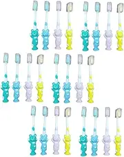 KOCKSHION 24Pcs Toothbrush with Bear Shape Design Soft Bristles for Gentle Oral Care for Daily Teeth Cleaning