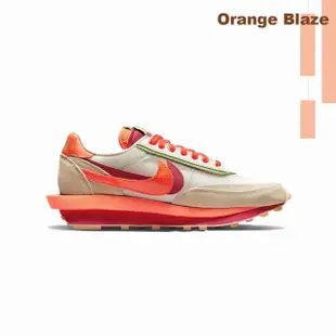 【NIKE 耐吉】聯名款 Clot x Sacai x Nike LDWaffle 米白橘 休閒鞋 男鞋 DH1347-100