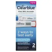 Clearblue Pregnancy Test Combo Pack, Digital with Smart Countdown 2 Ct