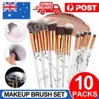 10pcs Professional Makeup Brush Set Foundation Blusher Make Up Cosmetic Brushes