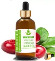 Pure Herbs Cranberry Seed 100% Pure & Natural Vaccinium Macrocarpon Carrier Oil