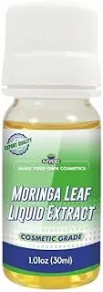 Moringa Leaf Liquid Extract | Cosmetic Grade Botanical Ingredient | Non-Edible | Herbal Extract for DIY Skincare & Haircare | 30ml / 1.01 Fl Oz