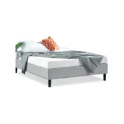 Zinus Fabric Ensemble Bed Base Light Grey - Queen