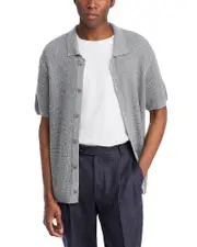 Atm Anthony Thomas Melillo Short Sleeve Knit Cardigan Sweater