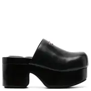 [Alexander Wang] Zoe 85 毫米皮革穆勒鞋