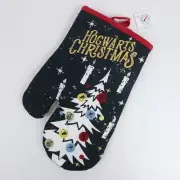 Harry Potter Hogwarts Christmas Oven Mitt Glove Potholder Tree Floating Candles