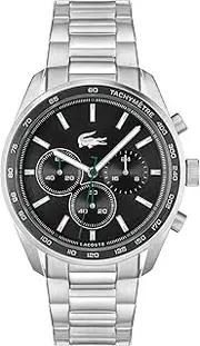 [Lacoste] Men's Boston 2011347 Quartz Watch, Black, 42 mm Case Diameter
