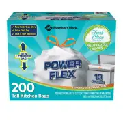 Member's Mark Power Flex Tall Kitchen Bags - Pack of 200