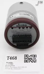 T468 MKS BARATRON CAPACITANCE MANOMETER, 1000 TORR (NEW) 623A13TAE