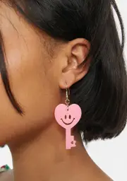 Unlock A Smile Key Earrings