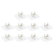 PVC Water Pipe Clamp Clips, 10pcs Fit for 20mm OD U-Shaped Pipe Clips