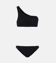 [Hunza G] Hunza G Nancy one-shoulder bikini One Size black