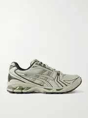 [Asics] Asics - Gel-kayano 14 Rubber-trimmed Canvas And Faux Leather Sneakers - White - UK 3 UK 3 White