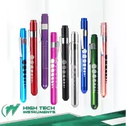 5.5" Inspection Penlight LED Flashlight With Clip Rechargeable Pen Torch Lamp US