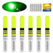 Fishing Glow Sticks 6 Pcs LED Glow Sticks for Fishing with Batteries Night Fi...