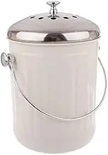 Home Compost Bin Waste Composter Food Garden Recycling Scrap Trash White 5L