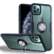 ZUSLAB iPhone 11 Pro Magnetic Kickstand Case 360 Rotatable Ring Holder Cover for Apple - Navy