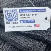 InCord Polyester Knit Mesh 1/4” With Attached Custom Debris Liner. 10’ X 20’