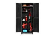 Gardeon Outdoor Storage Cupboard Box 173cm Lockable Black
