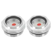 2 Pack Air Compressor Oil Sight Glass, M30x2 Male Thread with O-ring