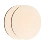 2 Pack Wood Panel Board, 8" x 7.9" Unfinished Wood Canvas Round Wooden