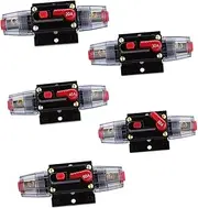 CHILDWEET 12v-24v Auto Circuit Breaker 30a Manual Reset Car Audio Fuse Inline Fuseholder for Vehicles