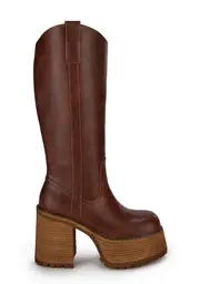 [Current Mood] Mystery Crush Western Boots - Brown