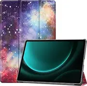 YKNIUFLY Case for Samsung Galaxy Tab S9 FE Plus, PU Slim Cover, with Auto Sleep/Wake up Hard Trifold Stand Cover, Case for Samsung Galaxy Tab S9 FE Plus.(Galaxy)