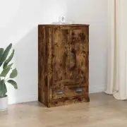 vidaXL Highboard Smoked Oak 60x35.5x103.5 cm Engineered Wood BMG