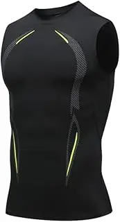 [YJFZYYJJ] Men's Compression Shirts Athletic Sleeveless Tank Top Dry Fit Running Sports Workout Base Layer Undershirt
