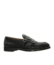Doucal's Buckled Flat Shoes 45,40,42.5 Black