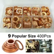 400x sealing ring assortment set copper seals oil copper rings copper washers_bo