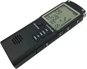 SEWACC 8Gb Professional Digital with Display Built in Microphone Connectivity Repeat Function Portable Audio Recorder for Meetings and Lectures Black