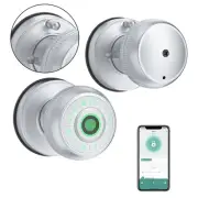 Fingerprint Door Knob-Fingerprint Door Lock with Keypad & App Control-Smart D...