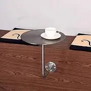 Wall-Mounted Coffee Table Round Side Table | Modern End Table for Narrow and Small Space | Bar Cocktail Table Bistro Low Table Pub Furniture | Stainless Steel(40x40x45cm(15.7x15.7x17.7inch))