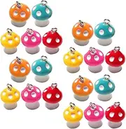 [Tofficu] Unique Mushroom Shape Resin Pendant Diy Jewelry Charms Set for Necklace Bracelet Earring Keychain