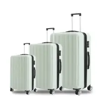 在飛比找博客來優惠-KANGOL - 英國袋鼠海岸線系列ABS硬殼拉鍊三件組行李