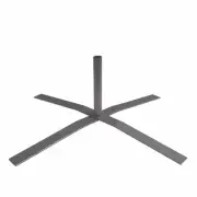 X Stand Base for Advertising Swooper Pole Advertising Pole Base Silver
