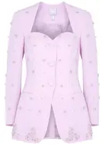 Huishan Zhang Kim Crystal-embellished Blazer - Pink - 14 (UK14 / L) 14 (UK14 / L)