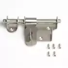 Sliding Bolt Gate Latch 304 Stainless Steel Barrel Bolt with Padlock Hole Door L