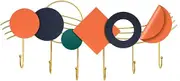 Coat Rack Wall Mount Entrance Porch Hanging Clothes Coat Rack Wall Hanging Creative Light Luxury Hanging Clothes Hook After Door Clothes Hook Hanging Hook Wall Coat Hooks(A)