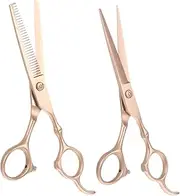 BESTYASH 2pcs Professional Hair Thinning Scissors Set Haircut Shears for Salon Use Ergonomic Design for Comfortable Grip for Thick and Thin Hair Types
