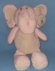Kellytoy Baby Rattle Plush Stuffed Animal Pink Elephant 20" Sensory Soft Toy