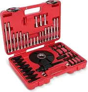 ABN Harmonic Balancer Puller Installer Set - 52pc Master Universal Harmonic Balancer Installer Set Tool Kit for Pulley Puller Tool Removal and Install of Balancers, Gear Pulleys, Steering Wheel