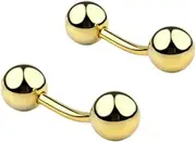 [JYHLSHBA] Cufflinks For Men 1 Pair Of Men'S Cufflinks Double-Ended Ball To Unscrew Cufflinks Suit Shirt Cufflinks